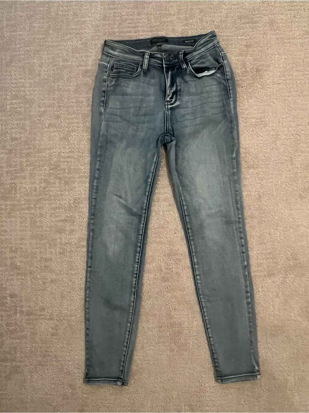 Judy Blue Slim Skinny Jeans in Grey-Blue Wash